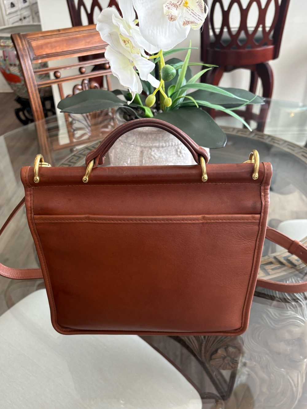 🤎🤎VINTAGE COACH BRITISH TAN WILLIS GLOVE TANNED LEATHER BAG!🤎🤎9927 - Picture 2 of 13